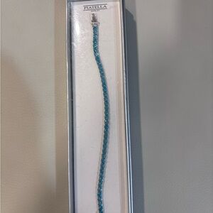 Blue Crystal Tennis Bracelet for Women